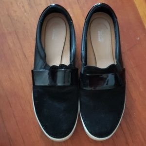 Dr. Scholl's Scout Strap Black Slip Ons
